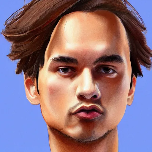 Prompt: full body portrait of Frank Dillane, art by laovaan, shy, adorable, highly detailed, digital painting, artstation, concept art, smooth, sharp focus, illustration