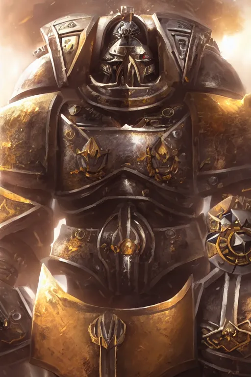 Image similar to armor portrait heros warhammer 4 0 k horus heresy fanart - the primarchs emperor by johannes helgeson animated with vfx concept artist & illustrator global illumination ray tracing hdr fanart arstation zbrush central hardmesh 8 k octane renderer comics stylized