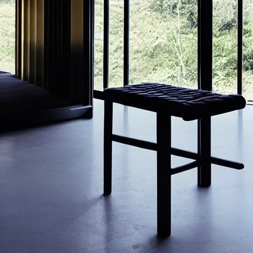 Prompt: the elation stool by tadao ando