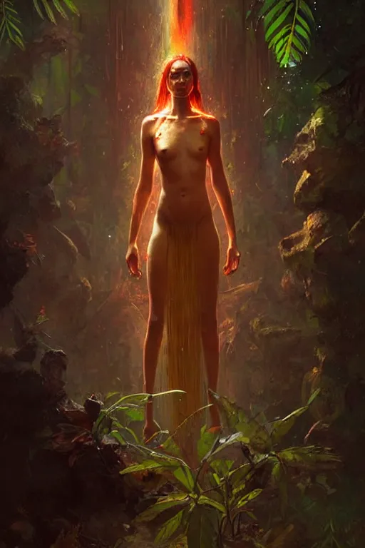 Image similar to The Ayahuasca Spirit, by Greg Rutkowski