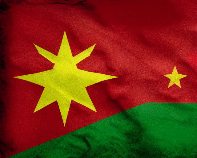 Prompt: myanmar, flag of burma ( myanmar ), myanmar flag, flag of burma, beautifully drawn and colored, 4 k, 8 k