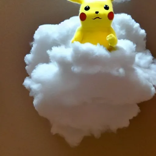 Image similar to a cloud Pikachu