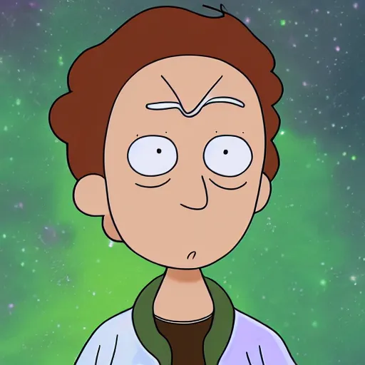 Prompt: Morty from Rick and Morty, Digital art, Detailed