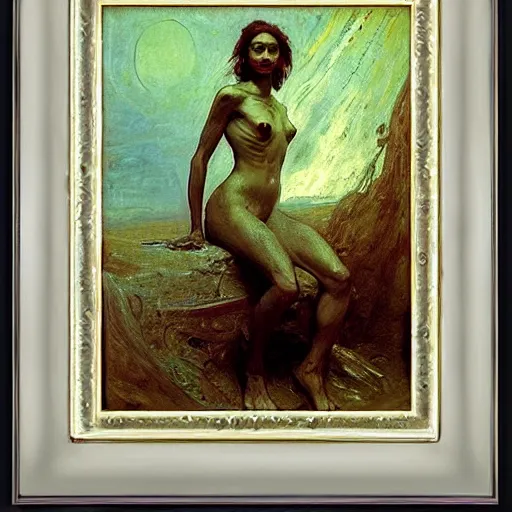 Image similar to alien by ilya repin