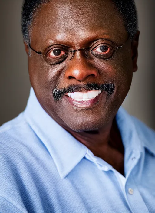 Image similar to DSLR photo portrait still of 64 year old age 64 Bernie Mac at age 64!!!, 85mm f1.8