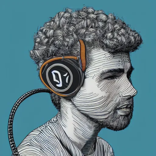 Image similar to illustration of a boy connected to his laptop with hundreds of wires, highly detailed, by butcher billy, cgsociety, mcbess, rutkowski, james jean, 8 k, photorealistic