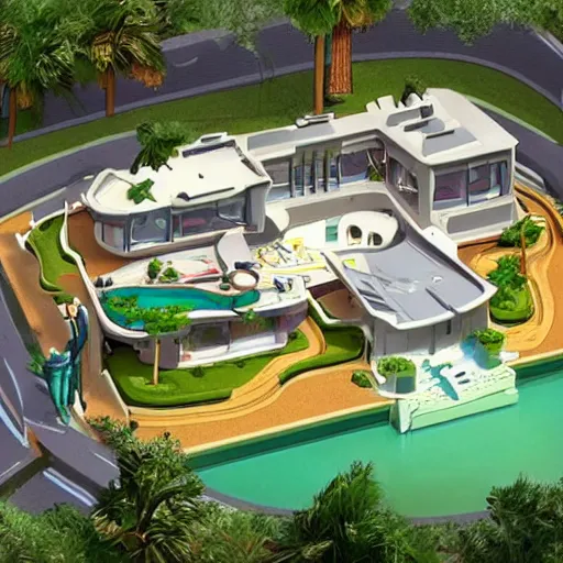 Prompt: The Jetson's House, realistic