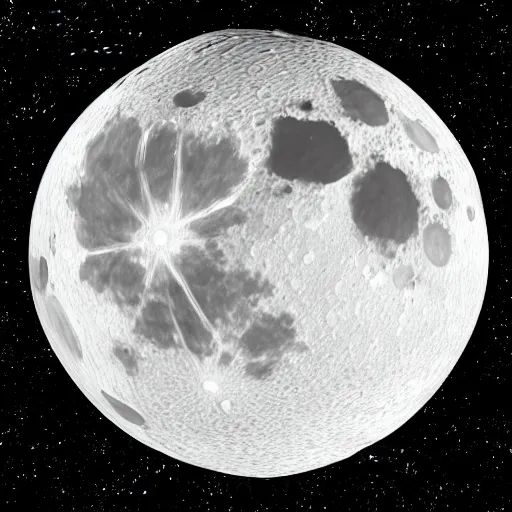 Image similar to 3 d render of an apple shaped moon