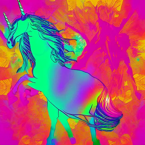 Prompt: “unicorn tears, digital art”