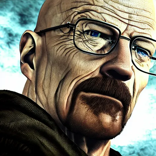 Prompt: Walter white in dark souls, 8k, photorealistic, very detailed