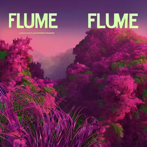 Image similar to flume album cover art, 4 k render, jnathan zawada