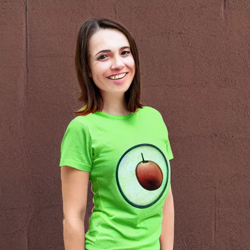 Image similar to avocado cupcake on shirt by aenami, alena