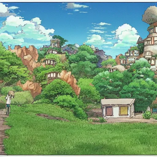 Image similar to home landscape studio ghibli