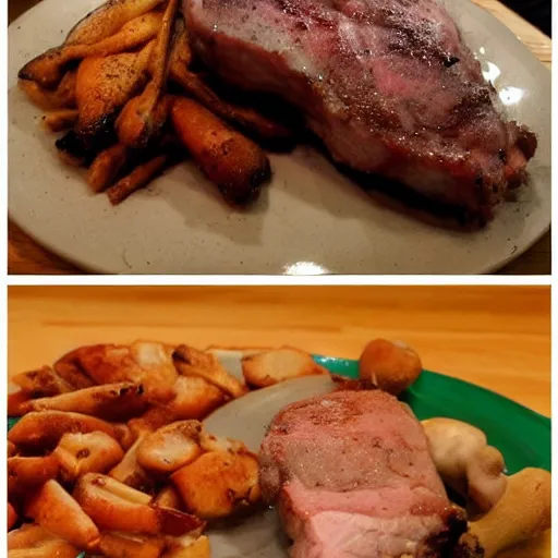 Image similar to dog vs pork chop