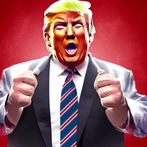 Image similar to donald trump as wwe wrestler