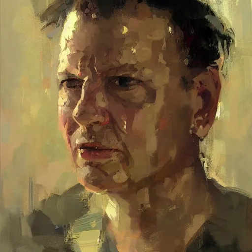 Prompt: face protrait of doug stanhope, jeremy mann painting