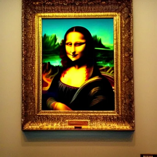 Prompt: the mona lisa by botero.