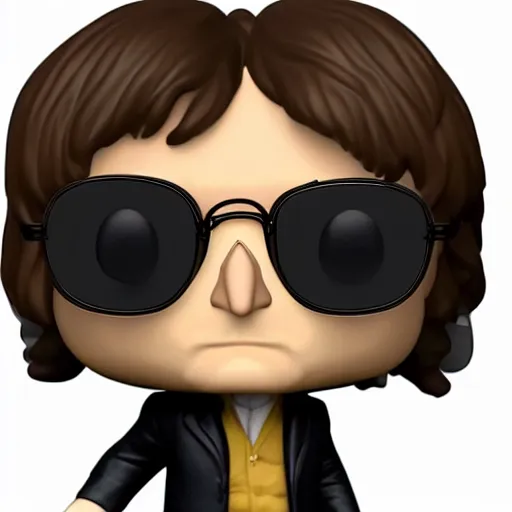 Image similar to john Lennon as a funko pop head, HD, high resolution, hyper realistic, 4k, intricate detail