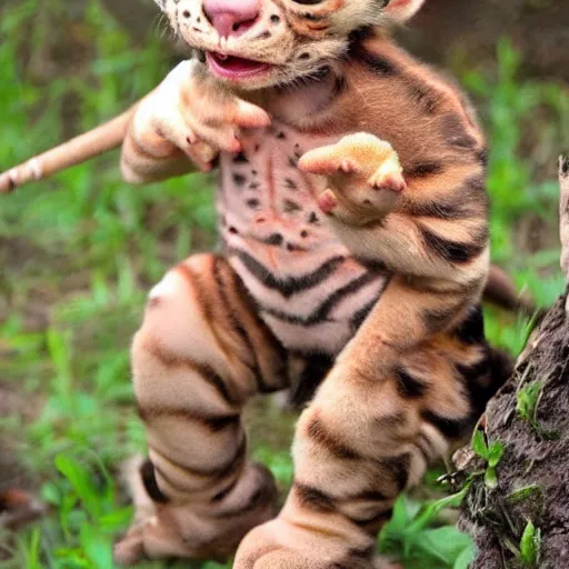 Prompt: Cute Predator baby