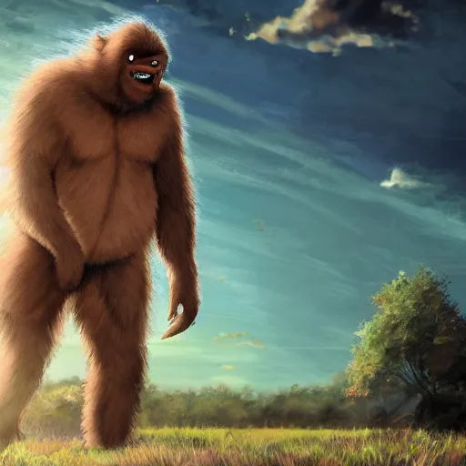 Image similar to anime sasquatch