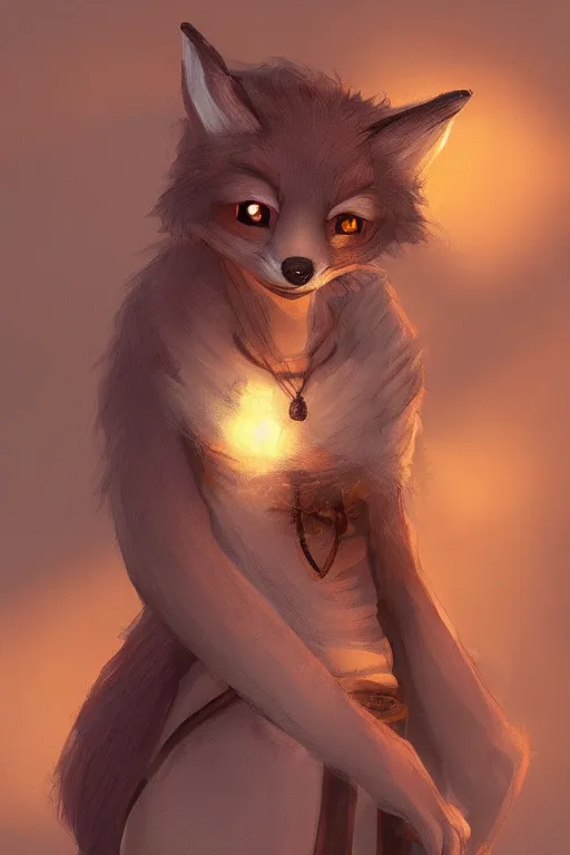 Image similar to an anthropomorphic medieval fox with a fluffy tail, backlighting, trending on artstation, digital art, furry art, trending on furaffinity, fantasy art, by kawacy