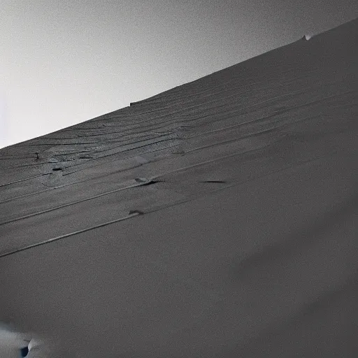 Image similar to a photo of shadowy figure on a roof, black and white, long exposure, motion blur, 35mm