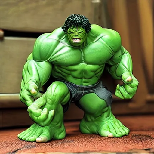 Image similar to realistic rock figurine, from the incredible hulk toy