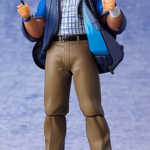 Image similar to a still a detailed full body action figure of adam sandler, first 4 figures, hasbro detailed product photo