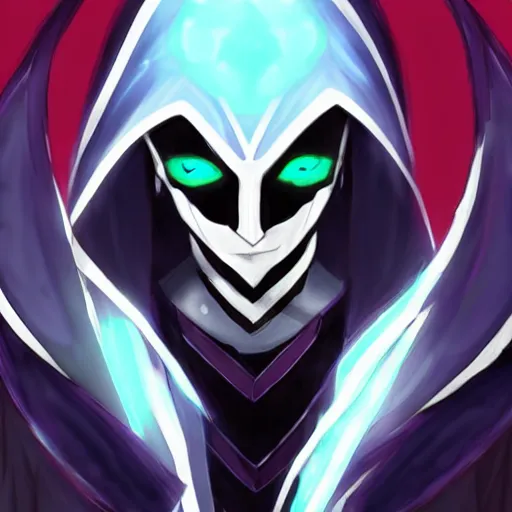 Image similar to Karthus from League of Legends, anime art style