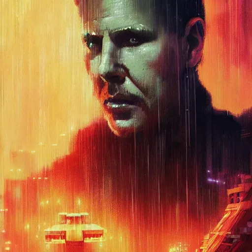 Image similar to by WLOP, in blade runner 2047