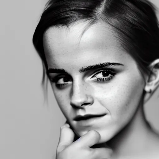 Prompt: emma watson with jewellary crown queen, sensual, beautiful soft light failling on her face, studio photography, nikon 3 5 mm portrait photography, ultra realistic