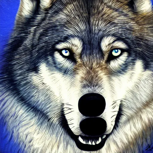 Image similar to wolf, art, detailed