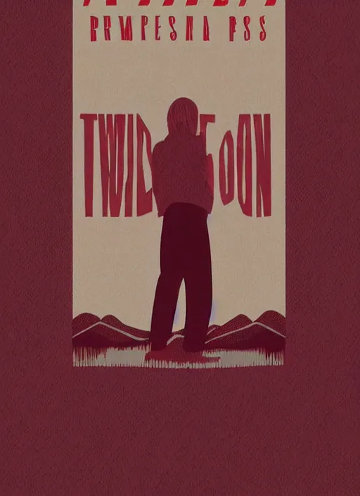 Image similar to twin peaks movie poster art by enric