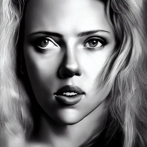 Prompt: photograph of scarlett johansson taken by david lazar, highly detailed face, 8 k