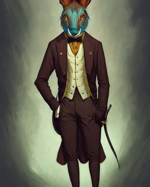 Prompt: anthropomorphic art of a detective bojack, victorian inspired clothing by artgerm, victo ngai, ryohei hase, artstation. fractal papersand books. highly detailed digital painting, smooth, global illumination, fantasy art by greg rutkowsky, karl spitzweg