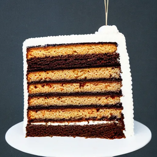 Image similar to a cake that looks so delicious that no one dares to eat it,!!! ominous!!!, pristine, photograph, editorial