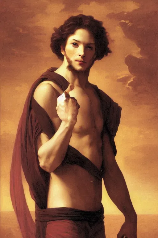 Image similar to Charles Xavier from the X-Men by William Adolphe Bouguereau