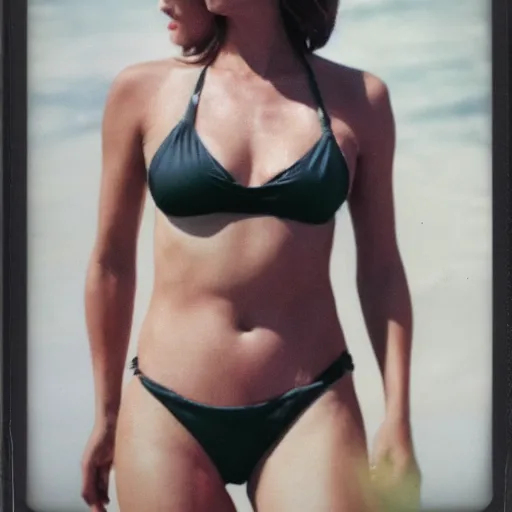 Prompt: polaroid photo of putin wearing a bikini, 800t, 35mm, full-HD