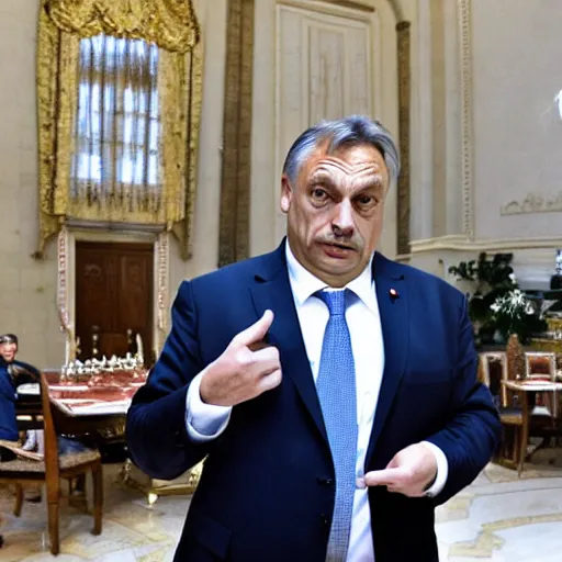 Image similar to Viktor Orban Starving