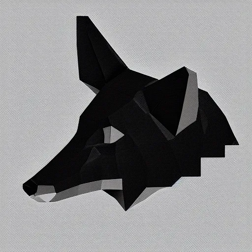 Image similar to Low polygon render of a fox on a white background, isometric 3d, ultra HD