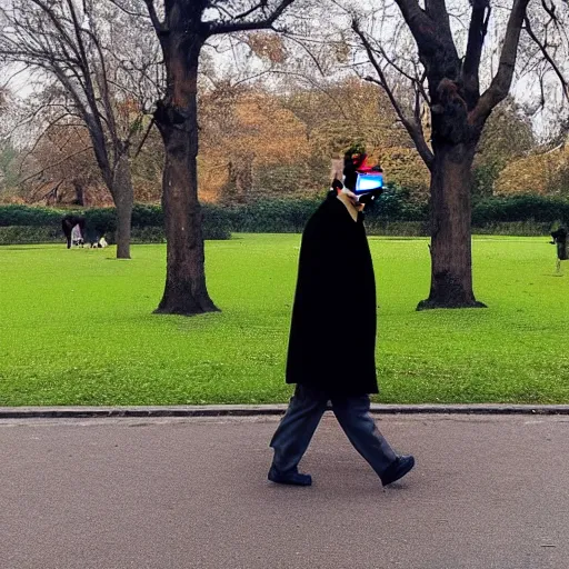 Image similar to xi jinping walking in the park with a stroller