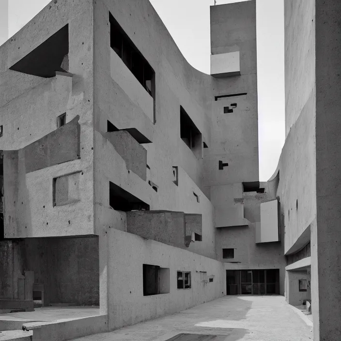 Image similar to building designed by corbusier