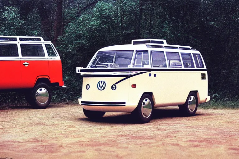 Prompt: designed by giorgetto giugiaro futuristic concept vw safari bus ( bronco ), ektachrome photograph, volumetric lighting, f 8 aperture, cinematic eastman 5 3 8 4 film