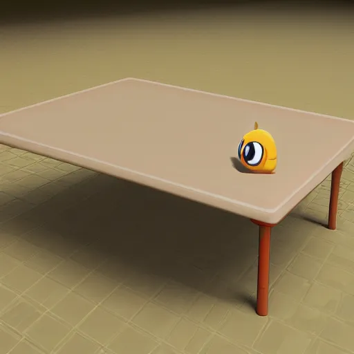 a pokemon that resembles a table. cartoon., Stable Diffusion