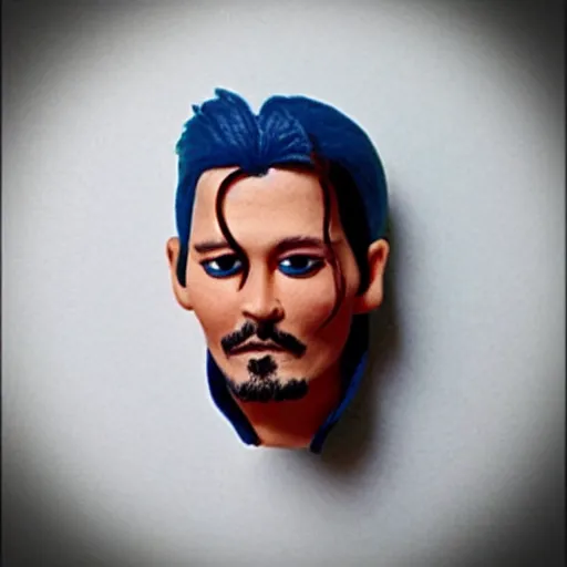 Image similar to plasticine johnny depp