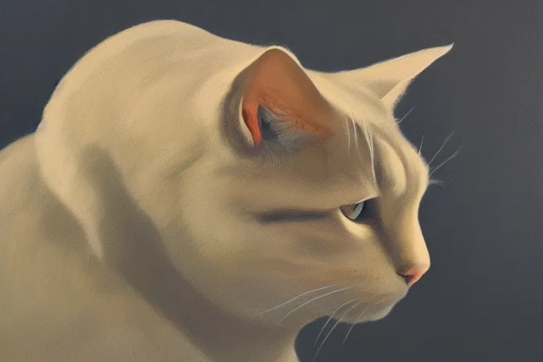 Image similar to cat portrait artwork by tim eitel