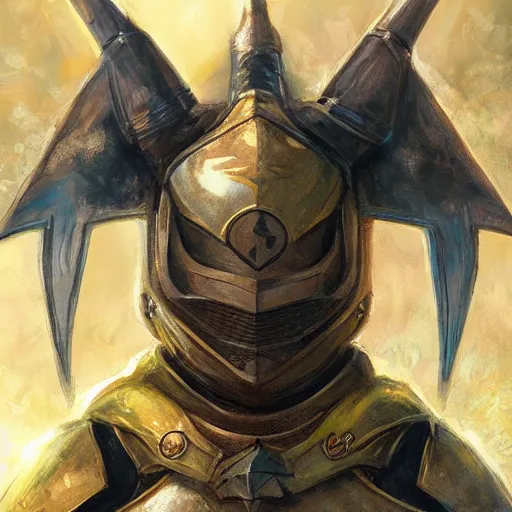 Image similar to pikachu as a realistic fantasy knight, closeup portrait art by donato giancola and greg rutkowski, realistic face, digital art, trending on artstation, symmetry!!, no helmet