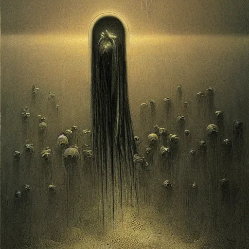 Prompt: arch angel concept art, by beksinski, dark soul concept