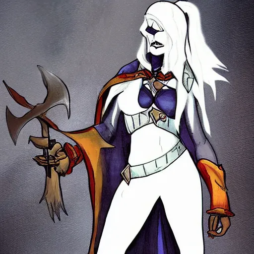 Image similar to a drow dressed like a pirate, her clothing made of shark skin, dnd