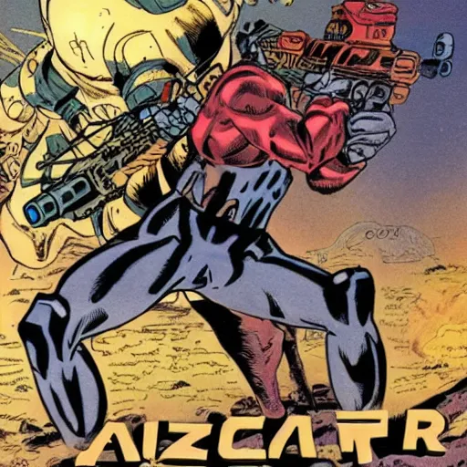 Prompt: cazador comic by ariel olivetti